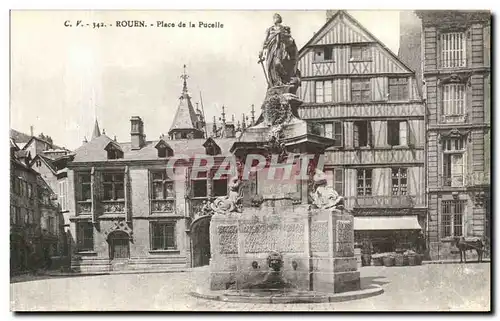 Ansichtskarte AK Rouen Place de la Pucelle