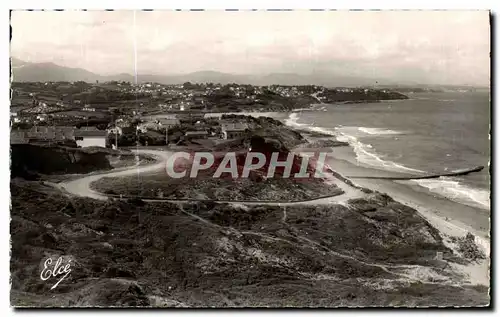 Ansichtskarte AK Guethary Vue generale de la Plage Au fond les Monts Espagnols