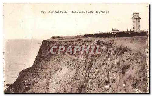 Ansichtskarte AK Le Havre La Falaise vers les Phares