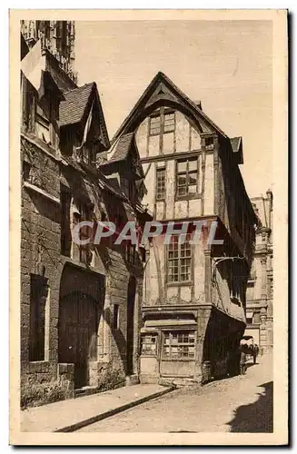 Ansichtskarte AK La Douce France Rouen Vieilles Maisons rue Saint Romain