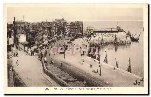 Cartes postales Le Treport Qual Francois ler et le Port