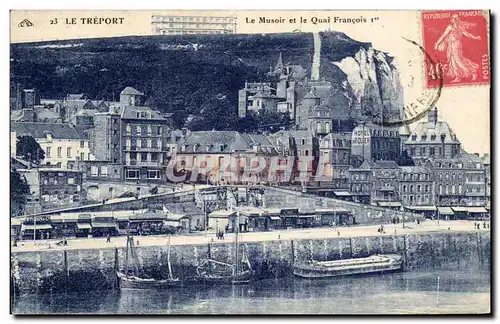 Cartes postales Le Treport Le Musoir et le Quai Francois