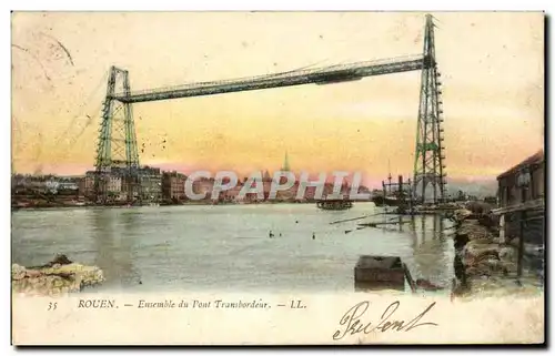 Cartes postales Rouen Ensemble du Pont Transbordeur