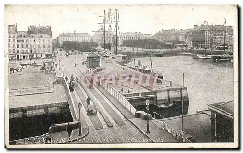 Cartes postales Le Havre Le bassin du Commerce Place Gambetta