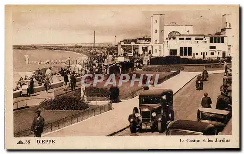 Cartes postales Dieppe Le Casino et les Jardins