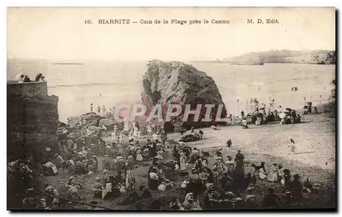 Ansichtskarte AK Biarritz coin de la Plage pres le casino