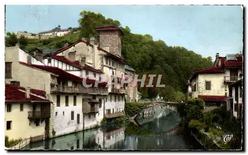 Ansichtskarte AK St Jean Pied de Port Vieilles Maisons sur la Nive