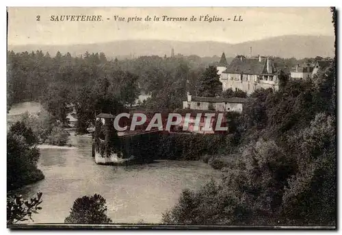 Cartes postales Sauveterre Vue prise de la Terrasse de I Eglise