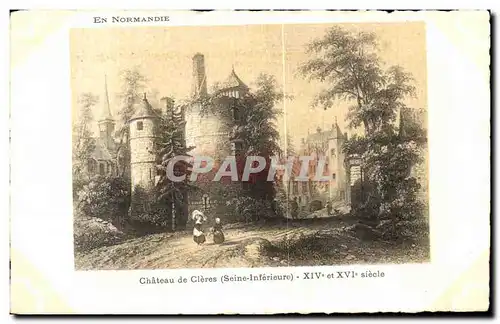 Cartes postales En Normandie Chateau de Cleres