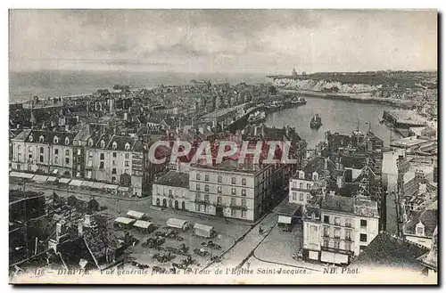 Ansichtskarte AK Dieppe Vue generale prise de la Tour de I Eglise Saint Jacques