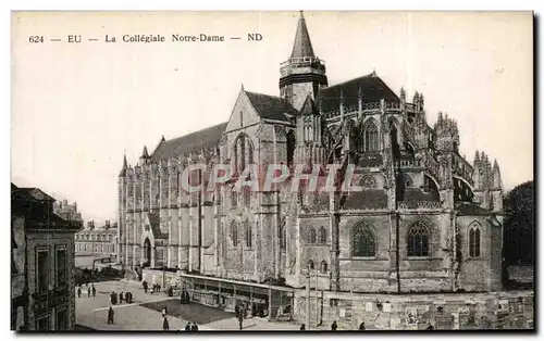 Cartes postales Eu La collegiale Notre Dame