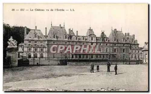 Cartes postales Eu Le Chateau vu de I Entree