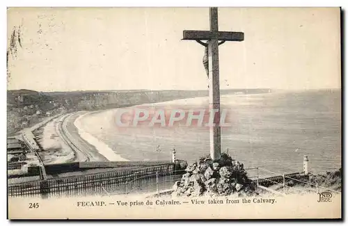 Ansichtskarte AK Fecamp Vue Prise du Calvaire View taken from the Calvary