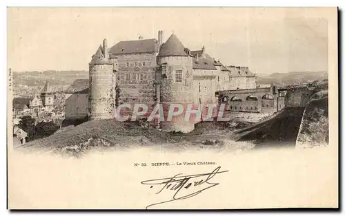 Cartes postales Dieppe Le Vieux Chateau