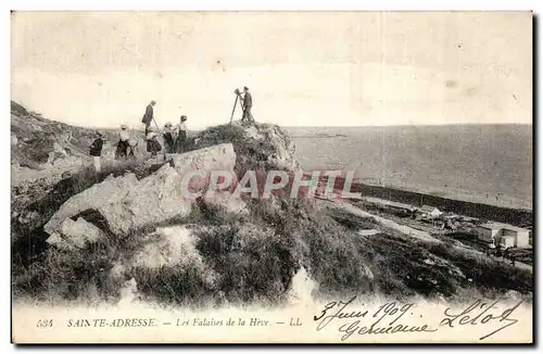 Ansichtskarte AK Saint Adresse Les Falaises de la heve