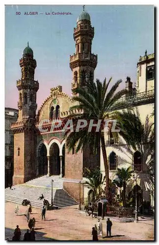 Cartes postales Alger La Cathedrale