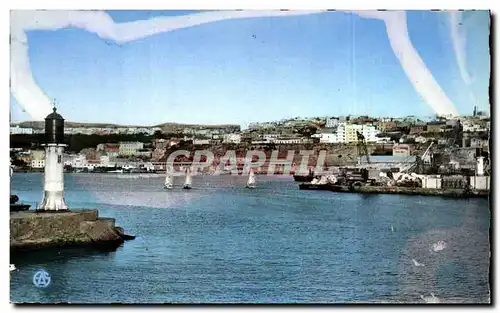 Cartes postales Mostaganem L entree du Port et la Ville
