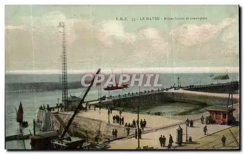 Cartes postales Le Havre Brises lames et avant port