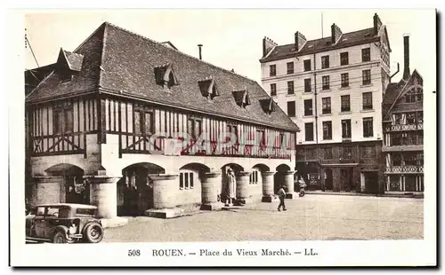 Cartes postales Rouen Place du Vieux Marche