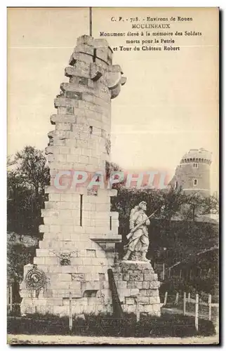 Cartes postales Environs de Rouen Moulineaux Monument a la memoire des soldats morts pour la France Militaria To