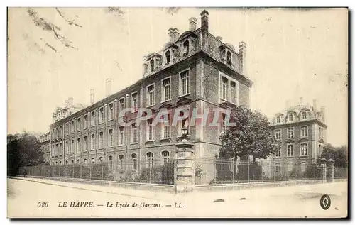 Cartes postales Le Havre La lycee de Garcons