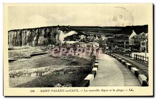 Cartes postales Saint Valery en Caux La Nouvelle Digue et la Plage