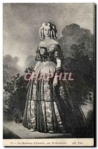 Ansichtskarte AK La Duchesse d Aumale Par Winterhaller Folklore Costume