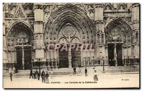 Cartes postales Nantes Les Portalls de la Cathedrale