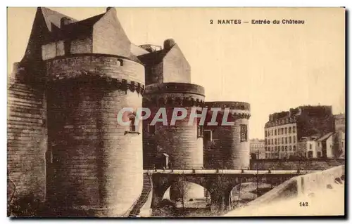 Cartes postales Nantes Entree du Chateau