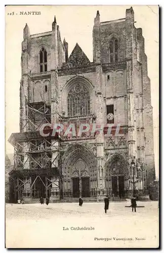 Cartes postales Nantes La Cathedrale