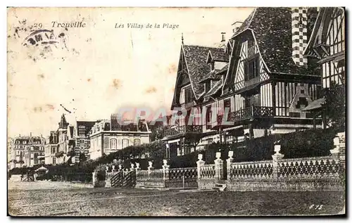 Ansichtskarte AK Trouville Les Villas de la Plage