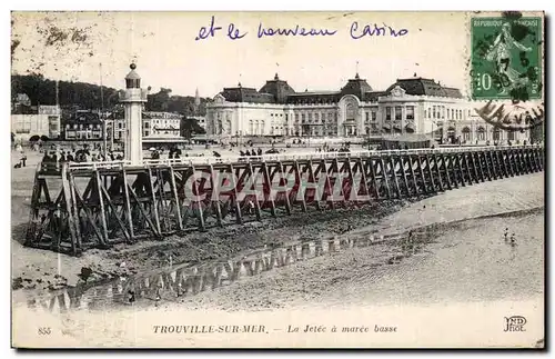 Ansichtskarte AK Trouville Sur Mer La Jetee a maree basse