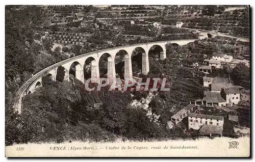 Ansichtskarte AK Vence Viaduc de la Cagnes route de Saint Jeannet