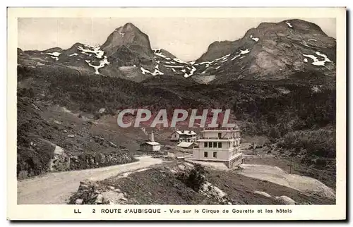 Cartes postales Route d Aubisque Vue sur le Cirque de Gourette et les hotels