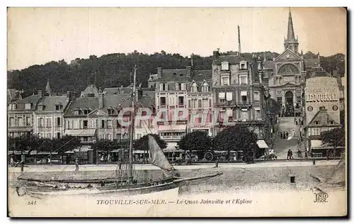 Cartes postales Trouville sur Mer Le Quai Joinville et l Eglise