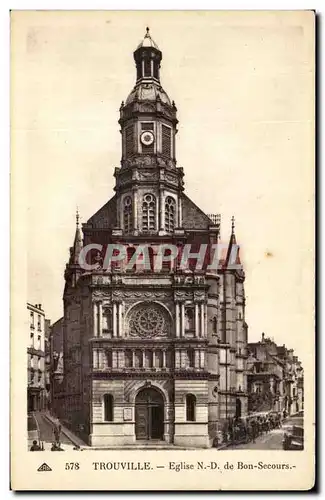 Cartes postales Trouville Eglise N D de Bon Secours