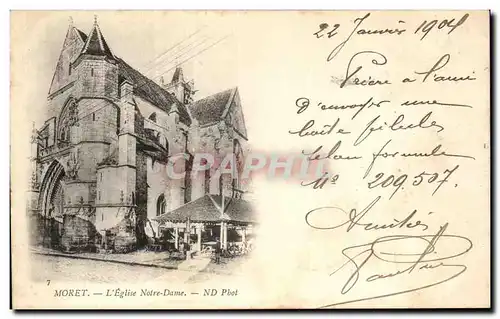 Cartes postales Moret L Eglise Notre Dame