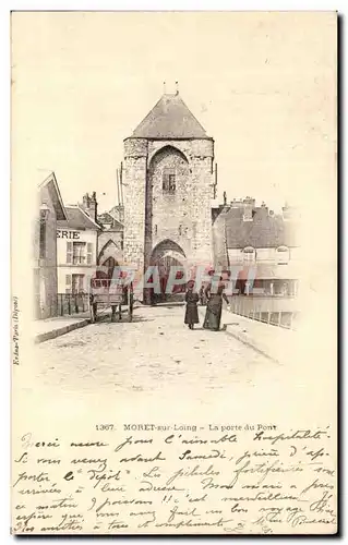 Cartes postales Moret sur Loing La porte du Pont