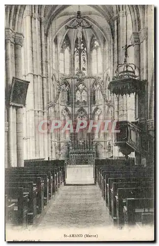 Cartes postales St Amand (Marne) Eglise Christ