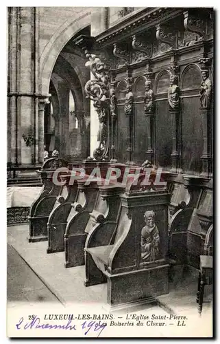 Cartes postales Luxeuil Les Bains L Eglise Saint Pierre Les Boiserles du Choeur