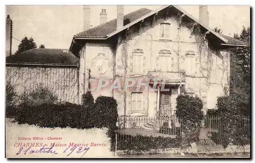 Cartes postales Charmes Maison Maurice Barres