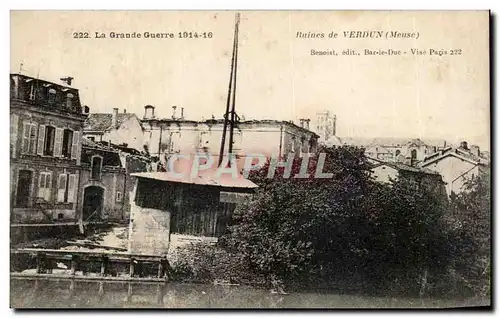 Ansichtskarte AK La Grande Guerre Ruines de verdun Militaria