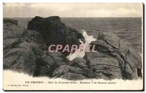 Cartes postales Le Croisic Sur La grande Cote Roches le Grand Autel