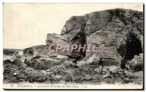 Cartes postales Le Croisic Les Grottes de la Baie du Sable Menu