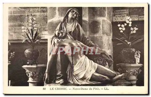 Ansichtskarte AK Le Croisic Notre Dame de Pitie christ