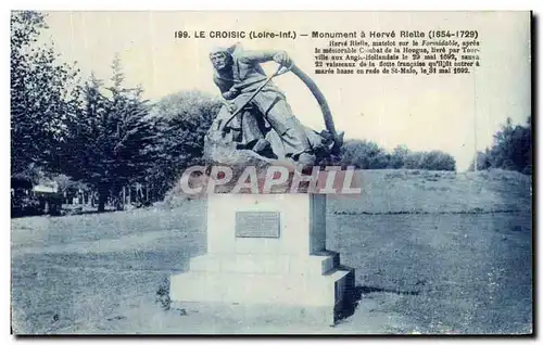 Cartes postales Le Croisic (Loire inf) Monument a Herve Riette Marin