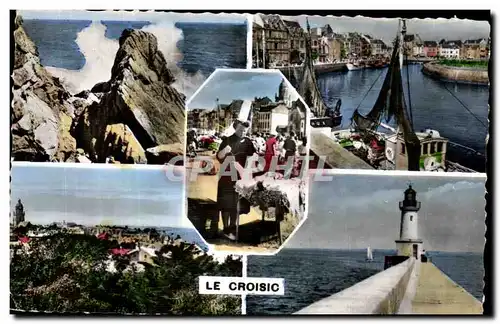 Cartes postales Le Croisic La grande cote La dentelliere Vue generale Le phare Lighthouse