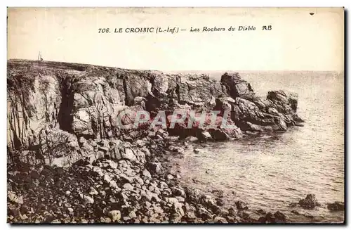 Ansichtskarte AK Le Croisic (Loire inf) Les Rochers du Diable