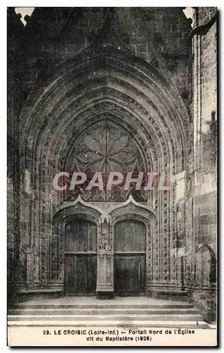 Cartes postales Le Croisic (Loire inf) Portall Nord de I Eglise dit du Baptistere