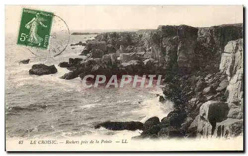 Cartes postales Le Croisic Rochers Pres de la Pointe